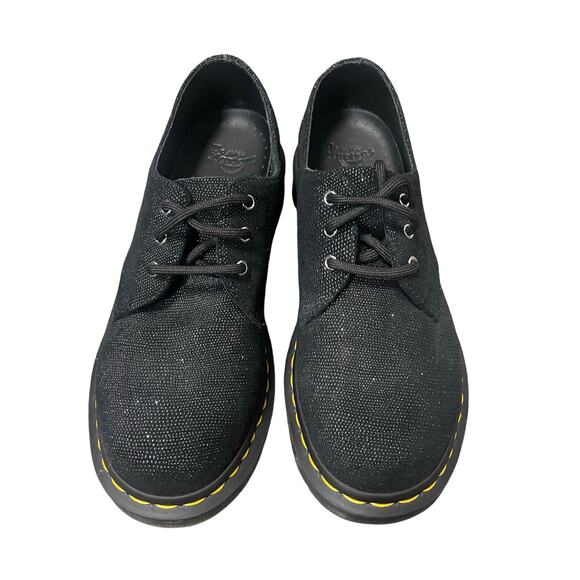 Dr. Martens Shoes - Dr. Martens Glitter Ray Black Oxford Shoes Women's Size 8